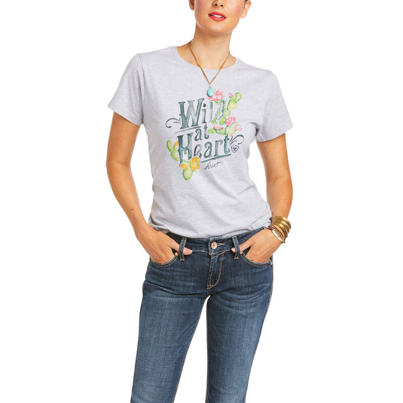 Ariat Women's Wild Heart T-Shirt Athletic Heather