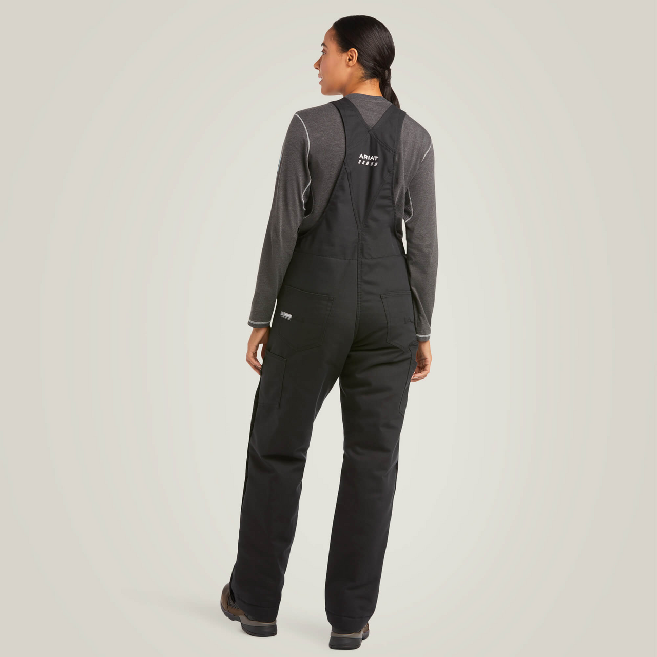 Ariat Women's Rebar Duracanvas Insulated Bib Overalls - Black