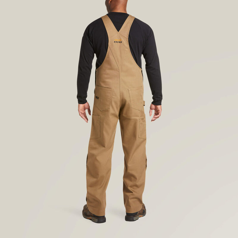 Ariat Men's Rebar Duracanvas Unlined Bib Overalls - Field Khaki