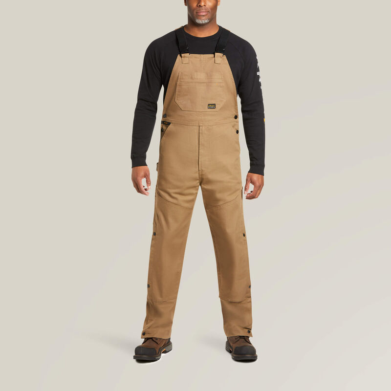 Ariat Men's Rebar Duracanvas Unlined Bib Overalls - Field Khaki