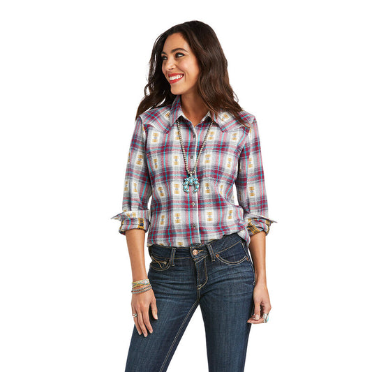 **Ariat Women Real Billy Jean LS Shirt - Sea Salt**FINAL SALE**