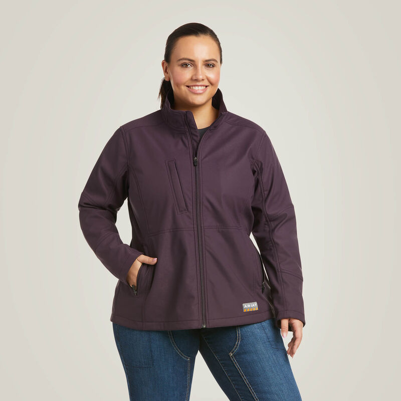Ariat Womens Rebar STTCH Canvas Softshell Jacket