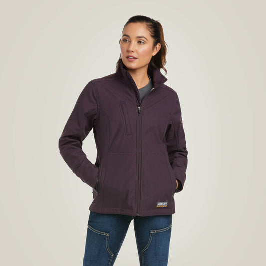 Ariat Womens Rebar STTCH Canvas Softshell Jacket