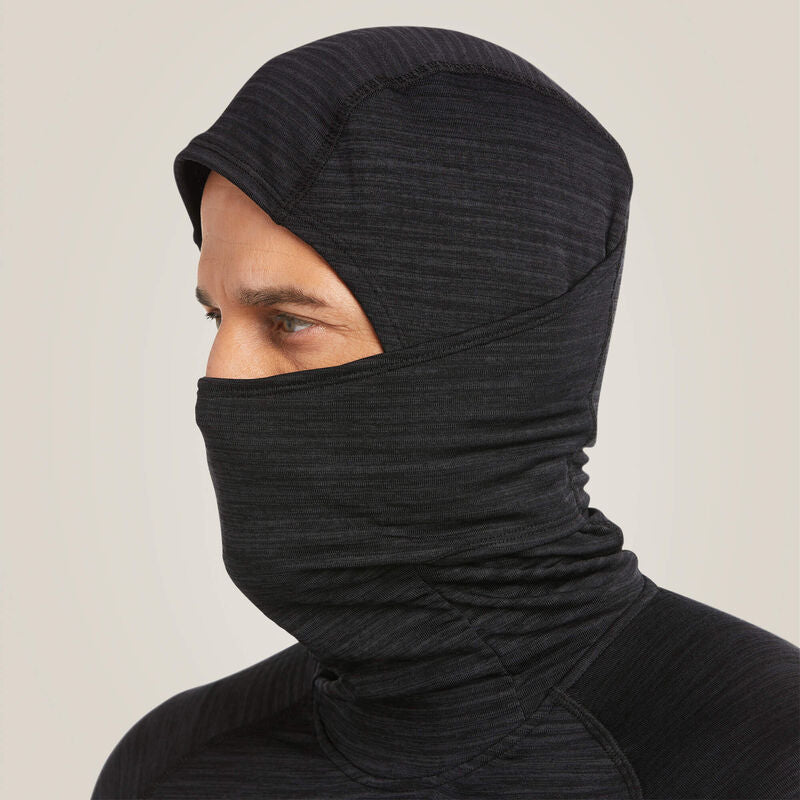Ariat Men's Rebar Gridwork Balaclava Base Layer - Black