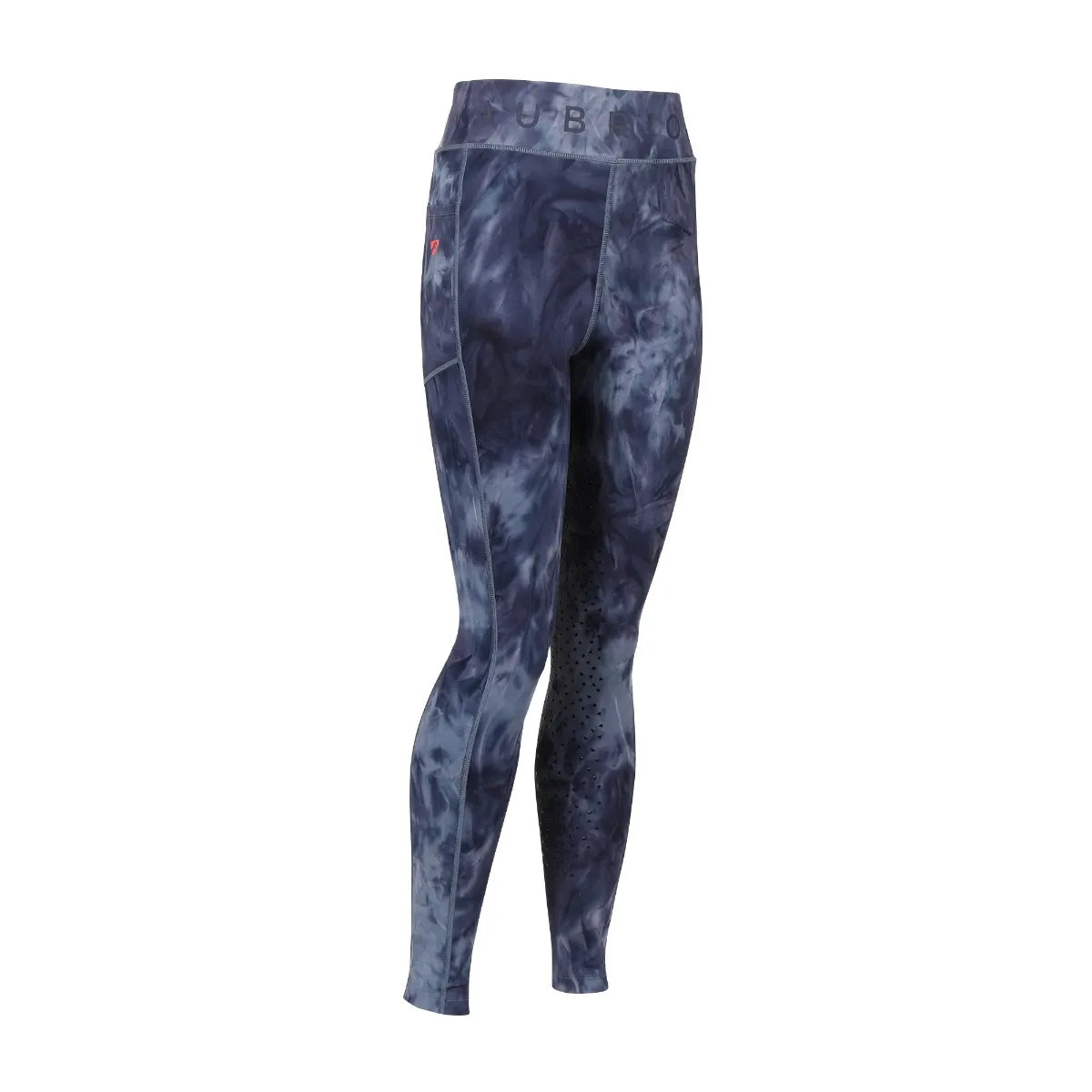 Aubrion Non-Stop Riding Tights - Young Rider - Navy Tie Dye