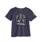 Tin Haul Women's Short Sleeve Flower and Cactus Screen Print Tee Shirt- Black