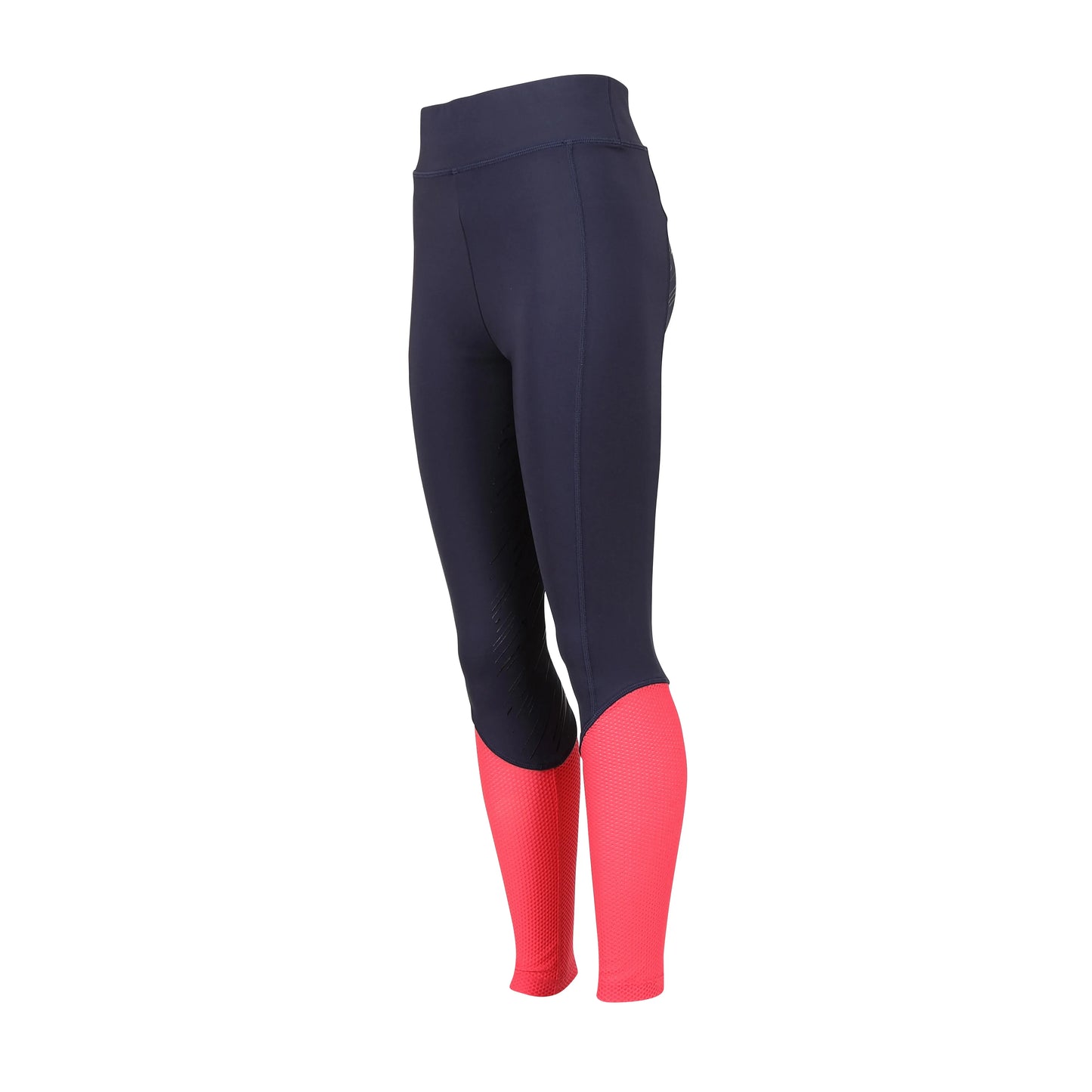 Aubrion Rhythm Mesh  Riding Tights - Young Rider - Navy