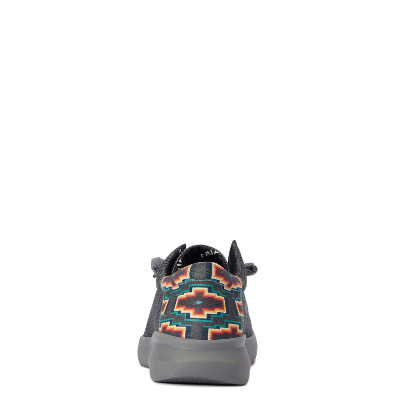 Ariat Men's Hilo Stretch Lace Heather Charcoal/Turquoise Aztec