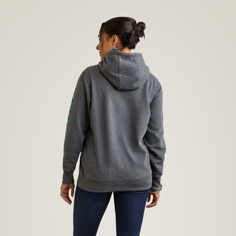 Ariat Women's Logo Hoodie - Charcoal Heather