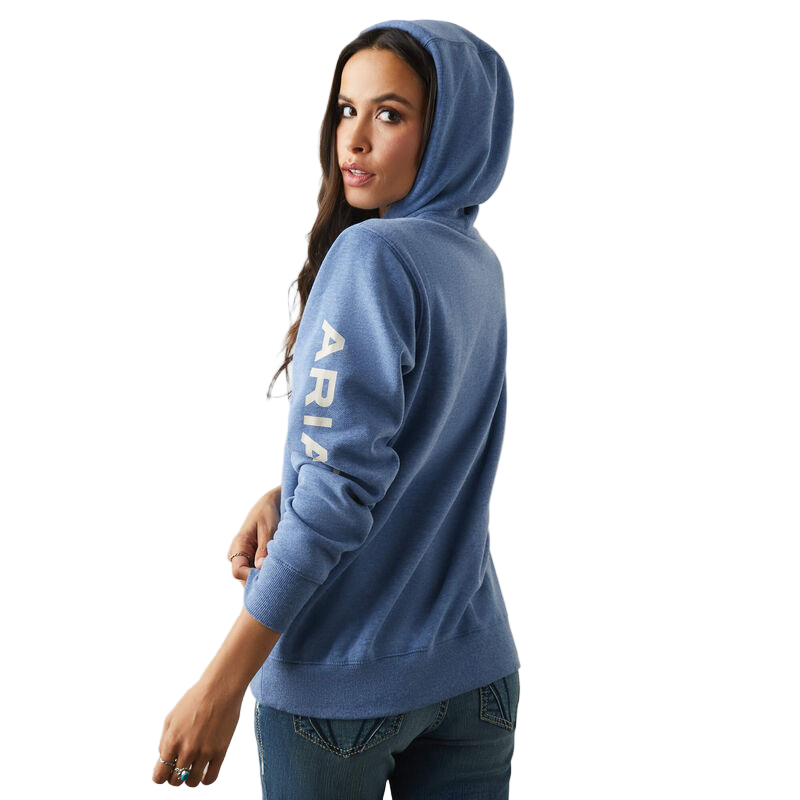 Ariat Women's Logo Hoodie - Blue Heather