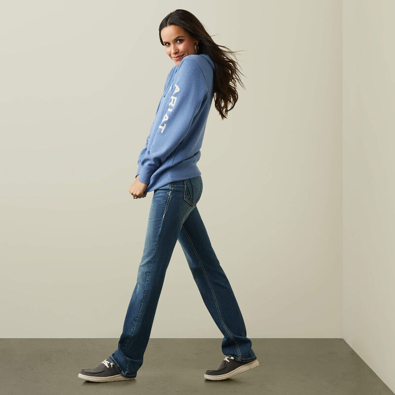 Ariat Women's Logo Hoodie - Blue Heather