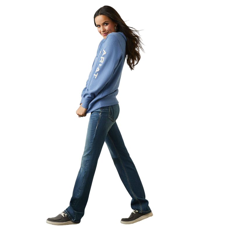 Ariat Women's Logo Hoodie - Blue Heather