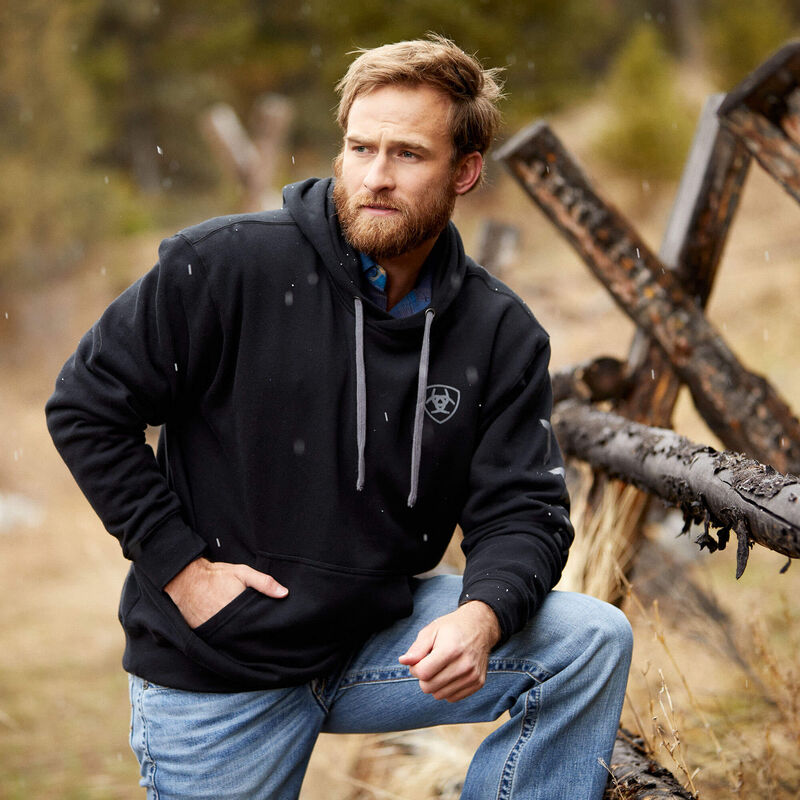 Ariat Men's Logo Hood - Black - Irvine Tack & Western Wear