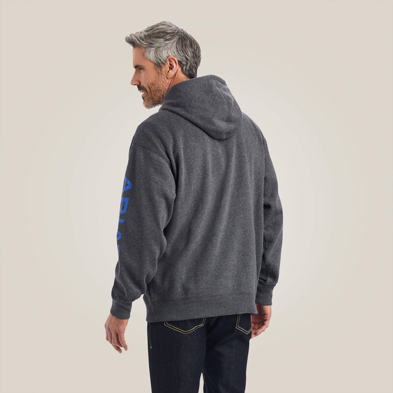 Ariat Men's Logo Hood -  Charcoal Heather