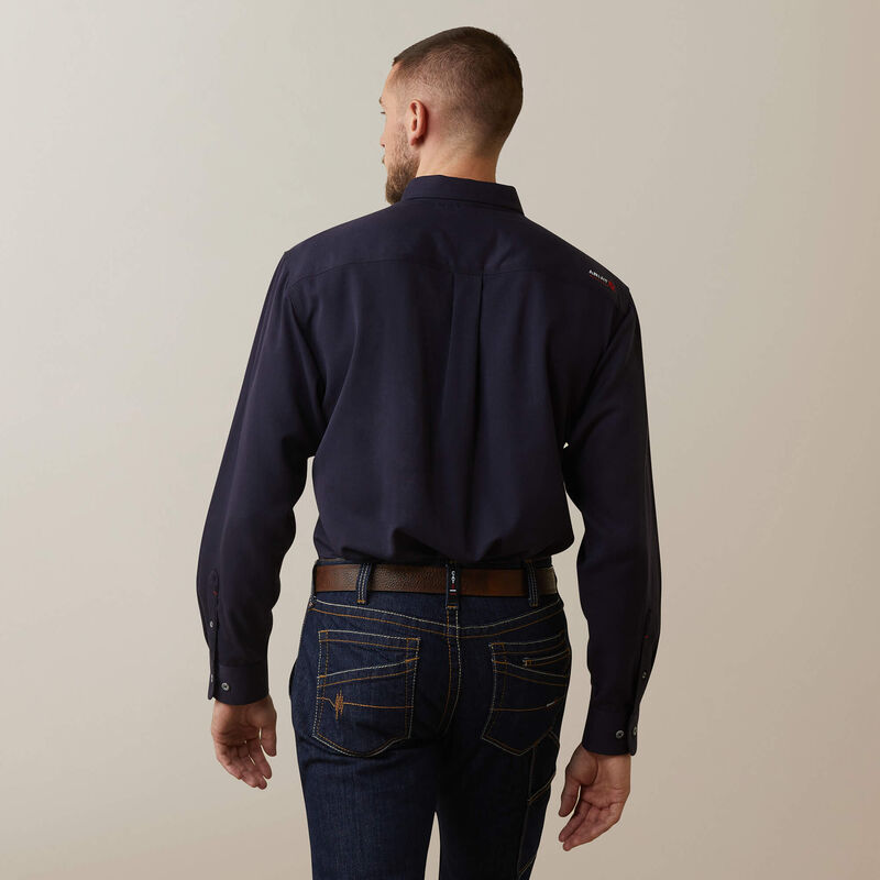Ariat Mens FR Inherant Work Shirt -  Navy Heather