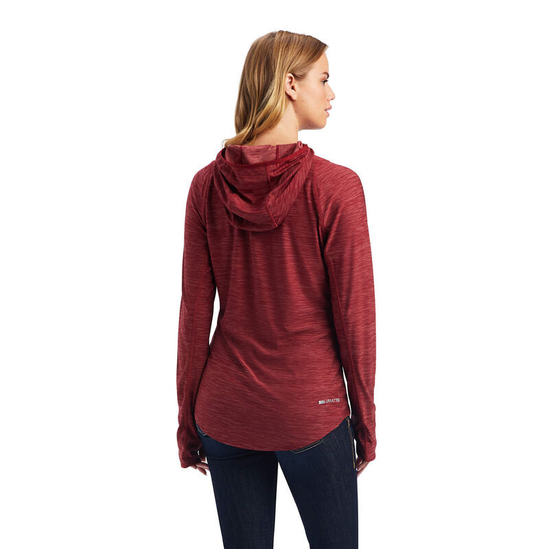 Ariat Women's Laguna LS Hood Sun Dried Tomato