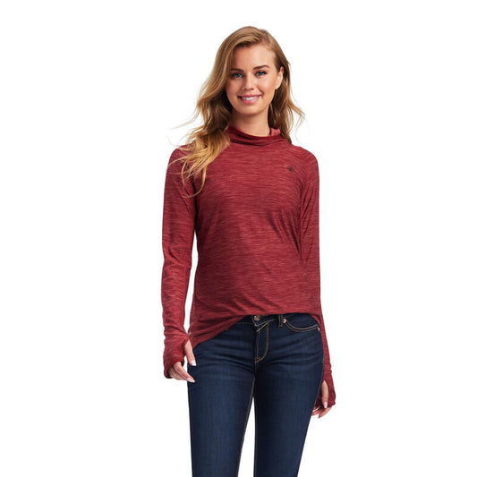 Ariat Women's Laguna LS Hood Sun Dried Tomato