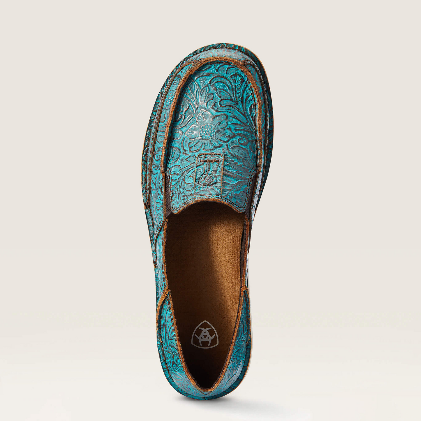 Ariat Women's Cruiser Shoes - Brushed Turquoise Floral Embossed
