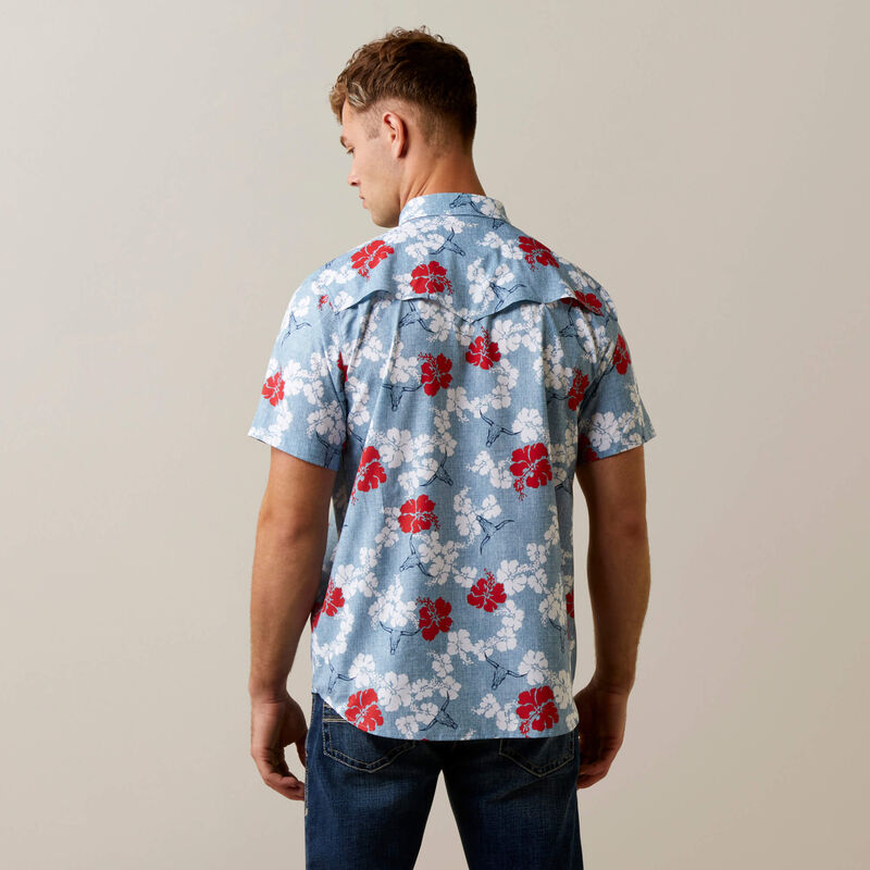 Ariat Men's Venttek Western Aloha Fitted Shirt