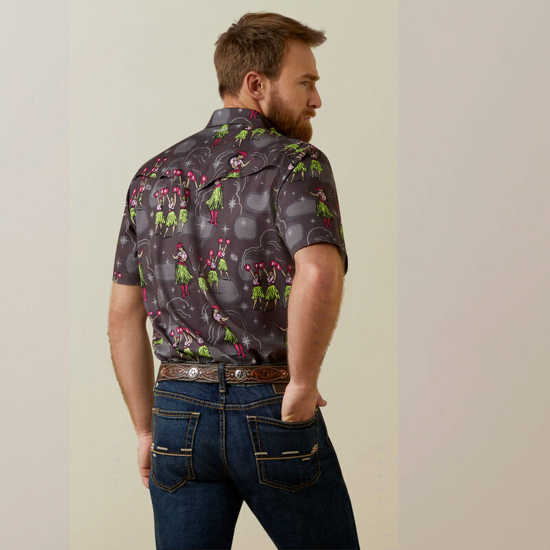 Ariat Men's Venttek Western Aloha Fitted Shirt
