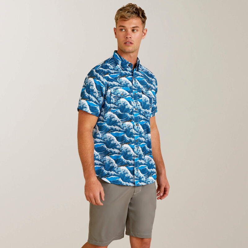Ariat Men's Venttek Western Aloha Fitted Shirt