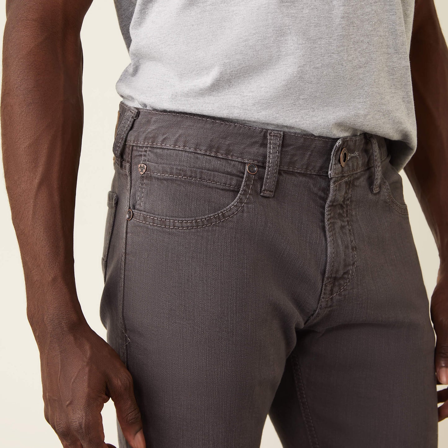 **Ariat Men's M7 Straight Grizzly Straight Jeans - Charcoal