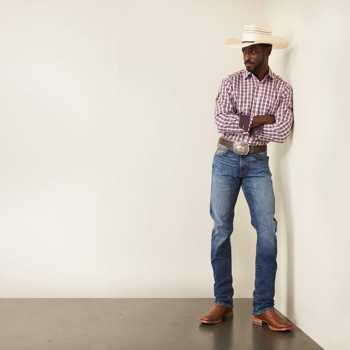 **Ariat Men's M1 Vintage Wesley Straight Jeans - Terramar