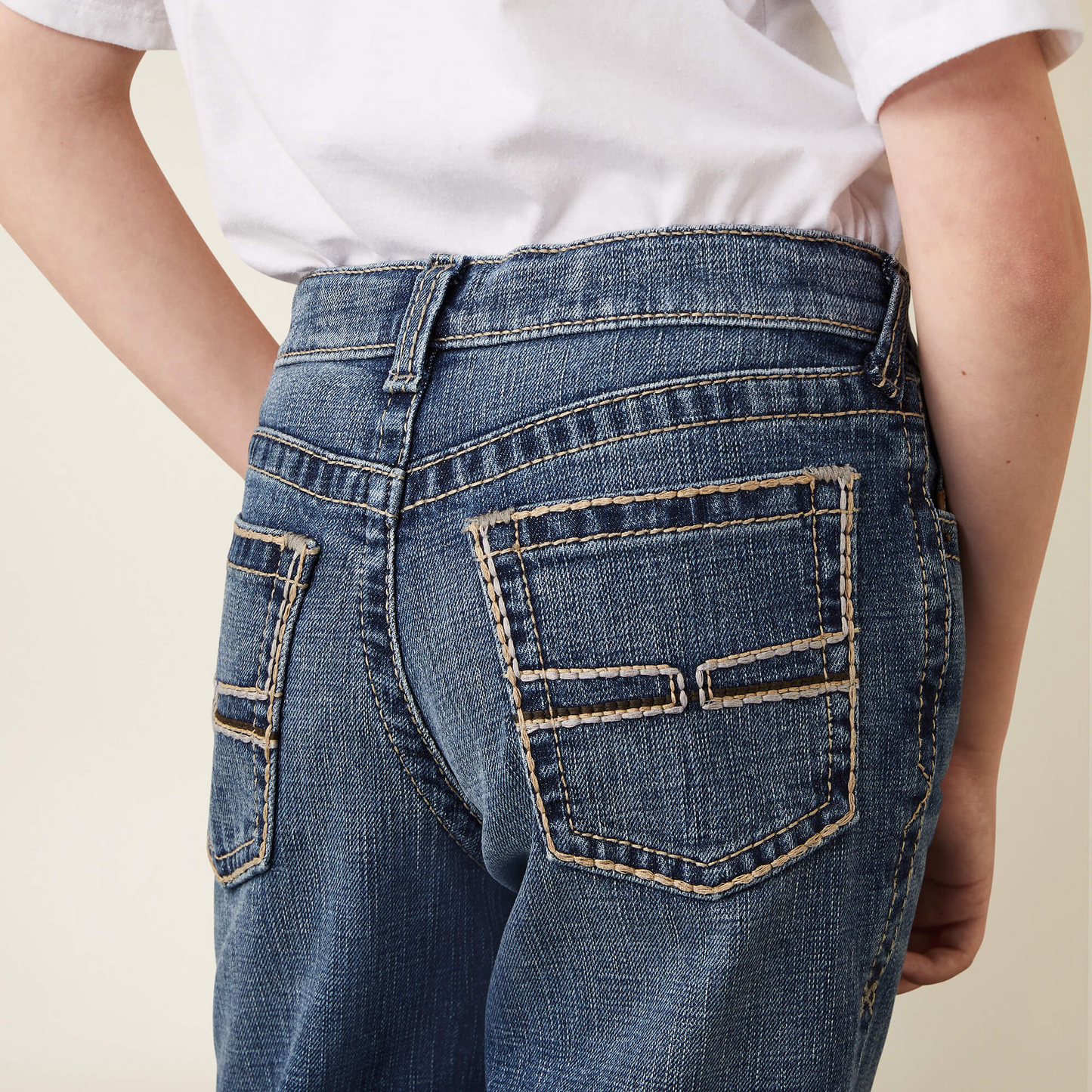 **Ariat Boy's B4 Relaxed Graystill Boot Cut Jeans - Nelson