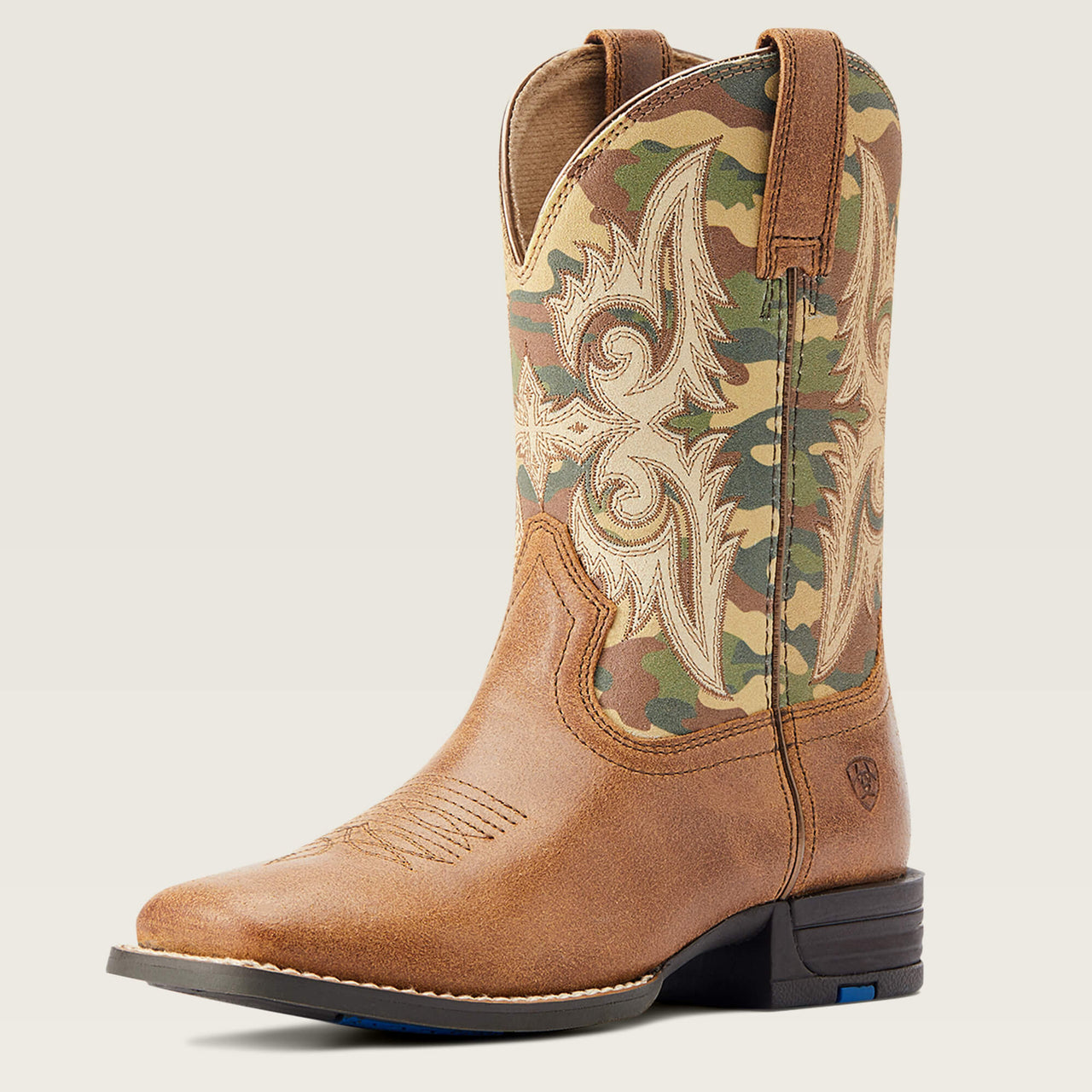 **Ariat Youth Lonestar Boots - Wicker & Camo Print