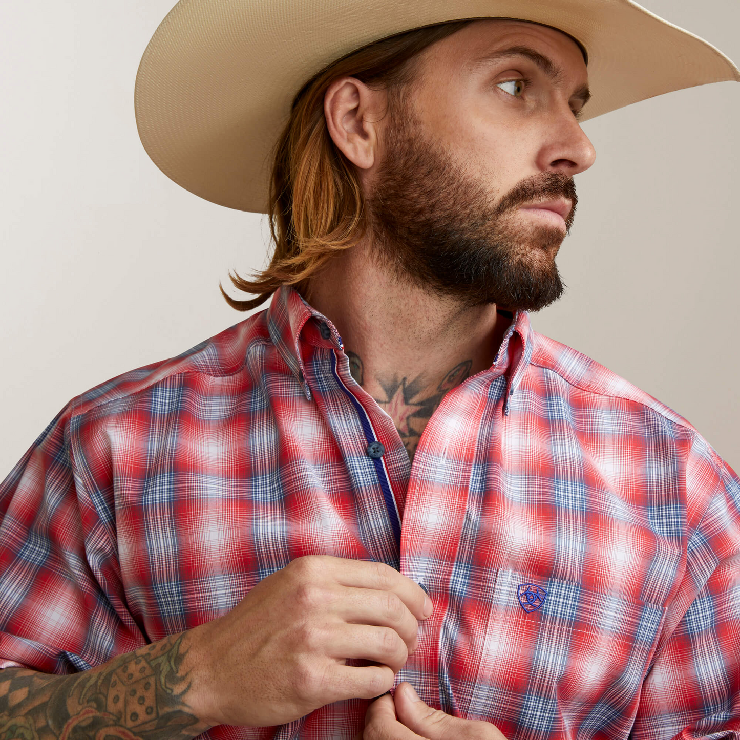 Ariat Men's Pro Jayceon Classic Fit Shirt - Red