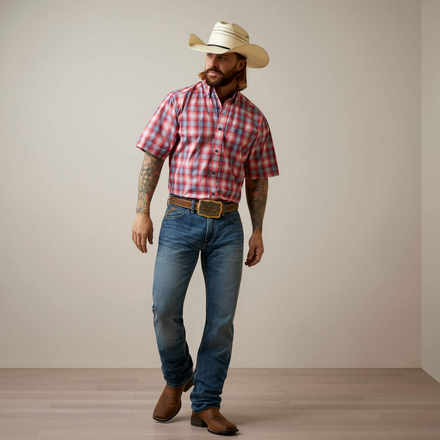 Ariat Men's Pro Jayceon Classic Fit Shirt - Red