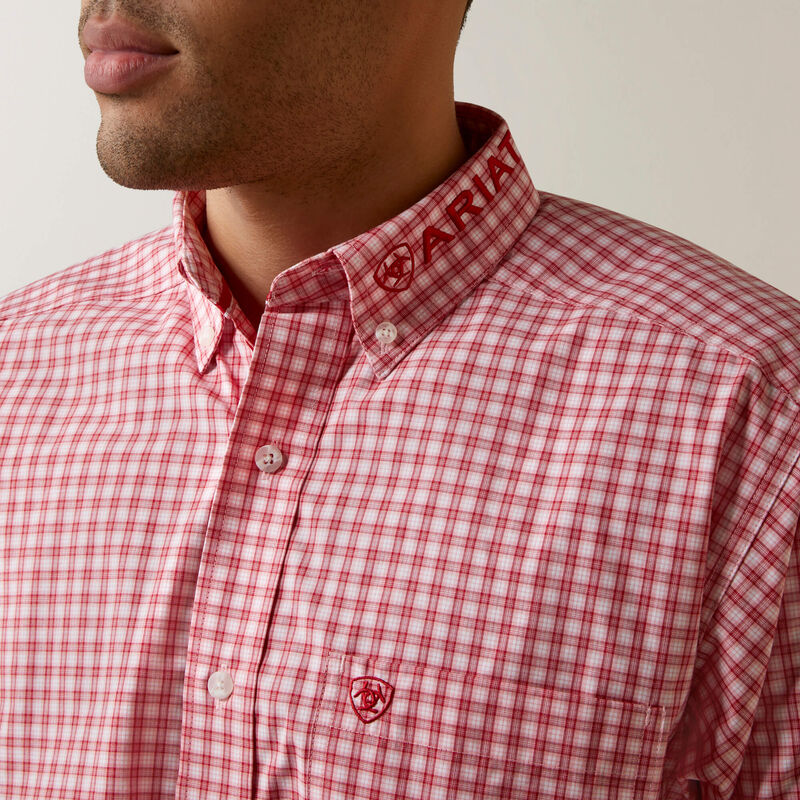 Ariat Pro Series Team Dustin Classic Fit Shirt- Red