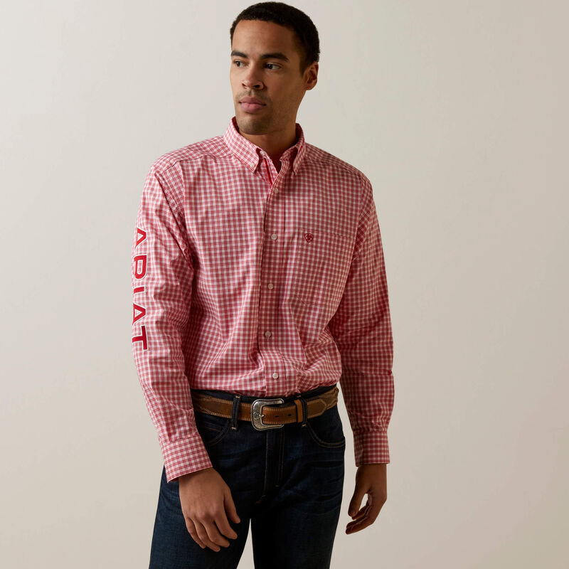 Ariat Pro Series Team Dustin Classic Fit Shirt- Red