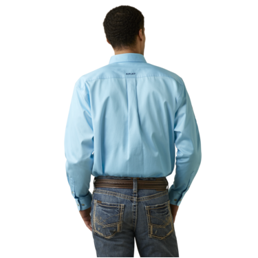 Ariat Men's Team Logo Twill Classic Shirt - Cenote Aqua