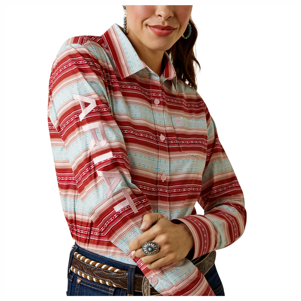 Ariat Women's Wrinkle Resist Team Kirby Long Sleeve Shirt - Savannah Print