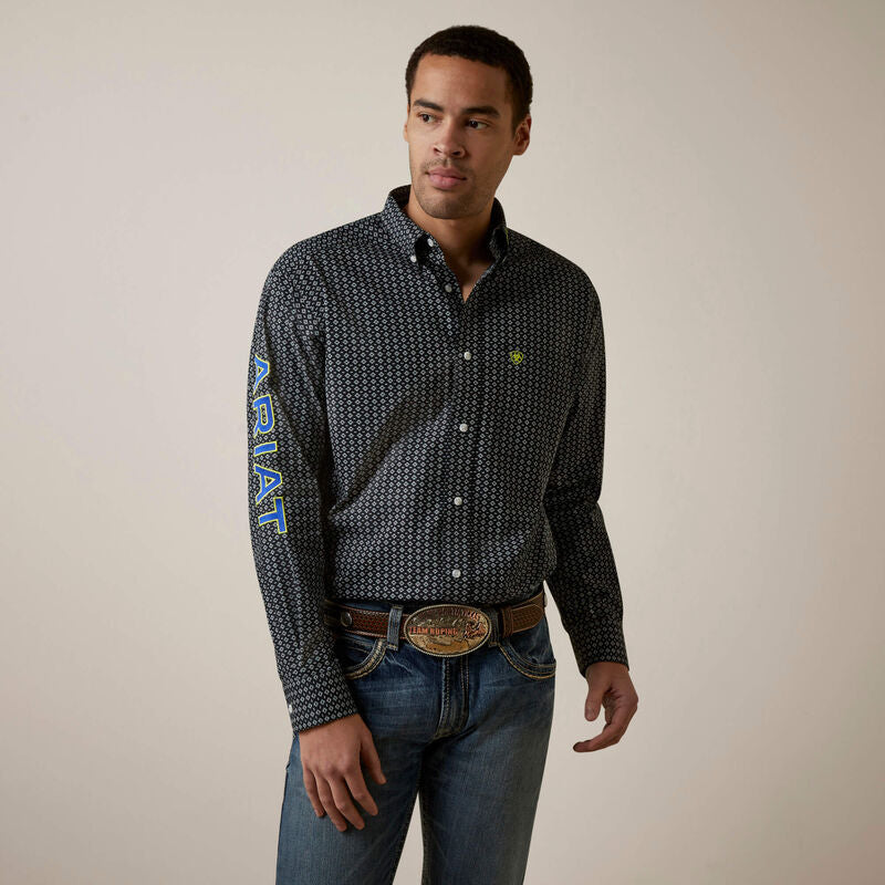 Ariat Men's Team Peyton Classic LS Shirt - Black