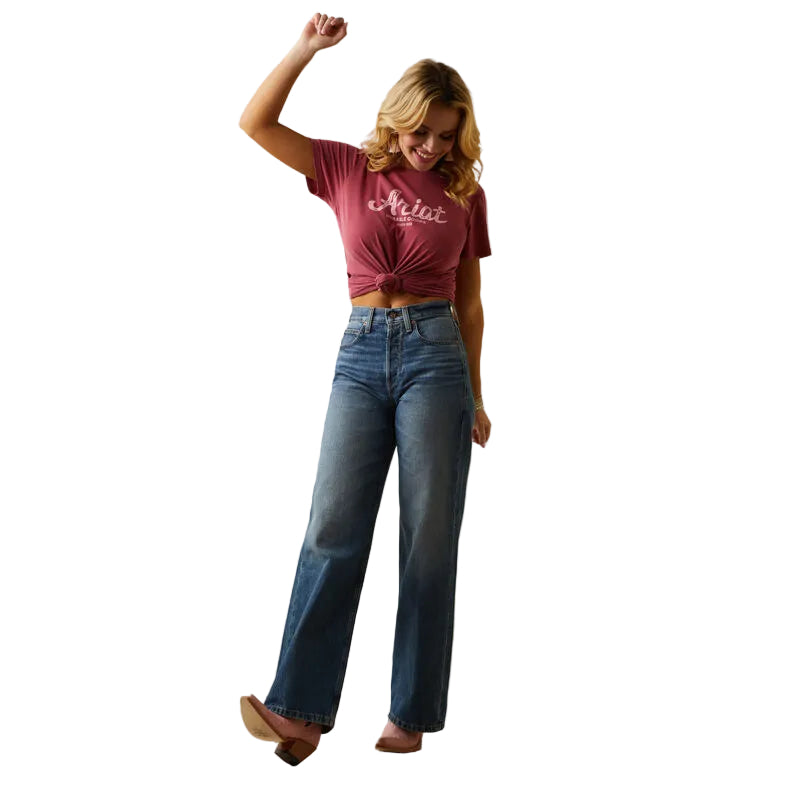 Ariat Women's Ultra Tomboy Wide Jeans - Moana - Irvine Tack & Western Wear