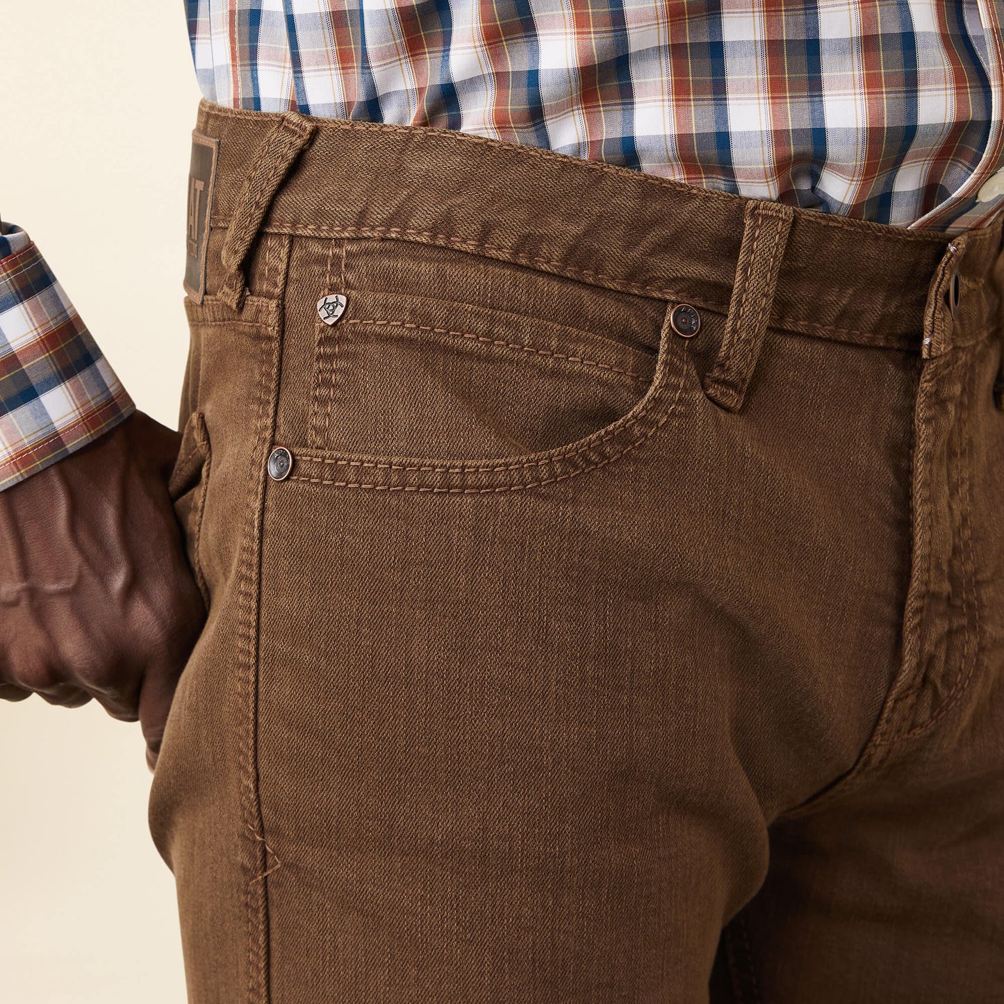 **Ariat Men's M7 Grizzly Straight Jeans - Peat