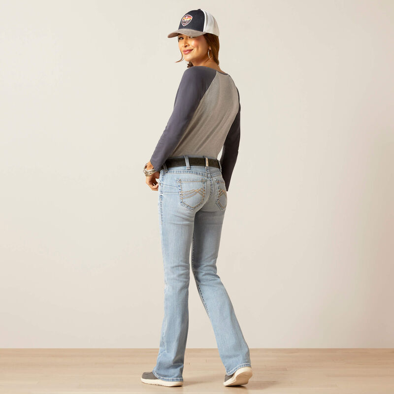 **Ariat Women's REAL Mid Rise Kehlani Boot Cut Jeans - Colorado