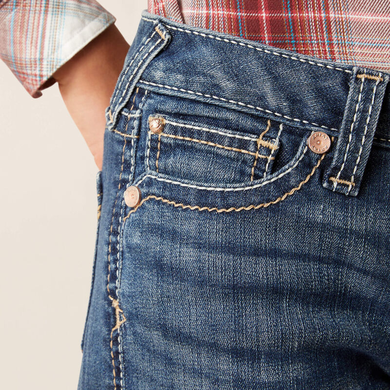 **Ariat Girl's REAL Everlee Bootcut Jeans - Chill Blue