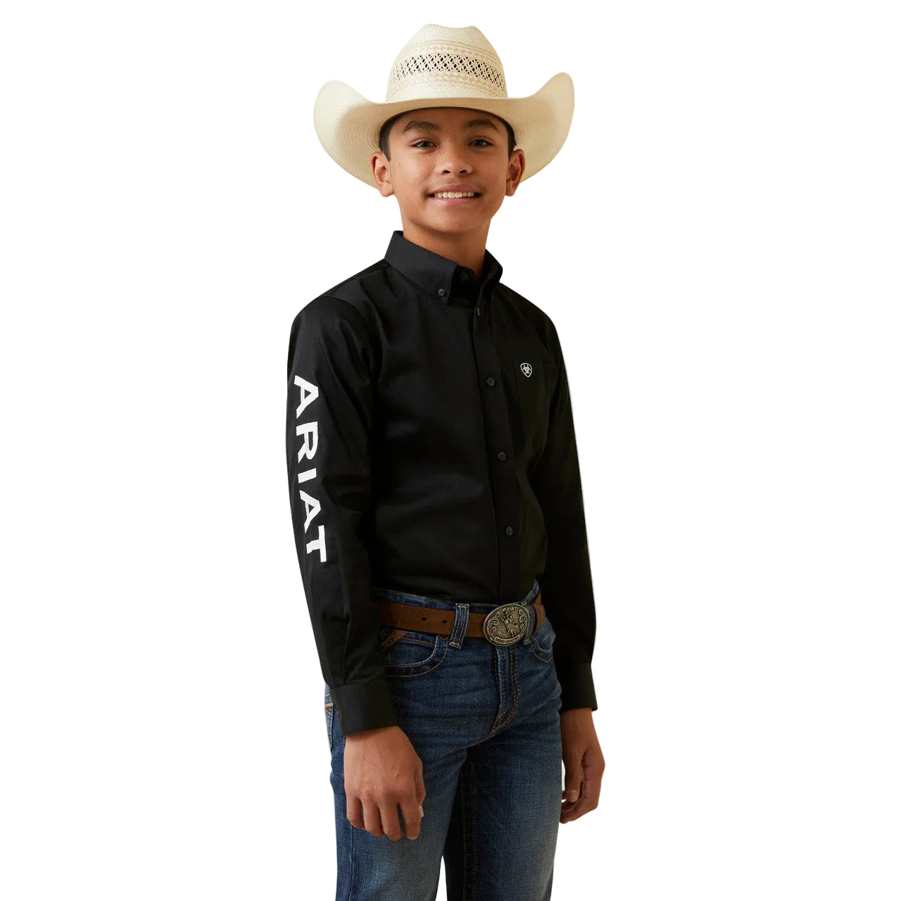 Ariat Boy's Team Logo Twill Shirt - Assorted Colours