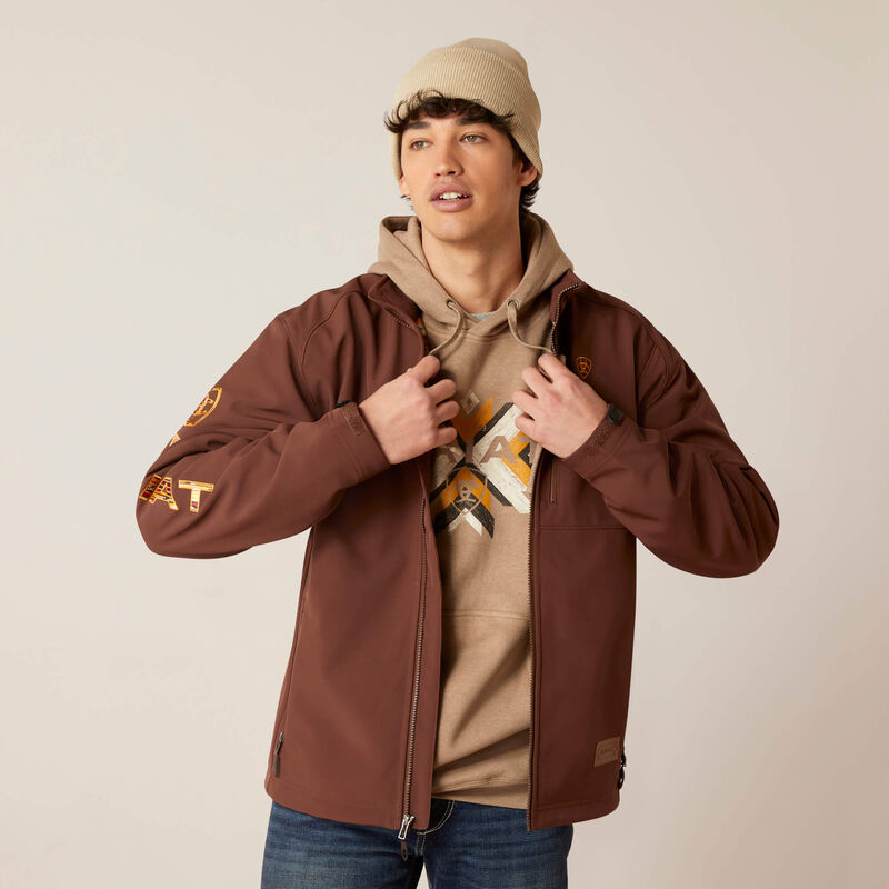 Ariat Men's Fleece Chimayo Jacket - Shaved Chocolate