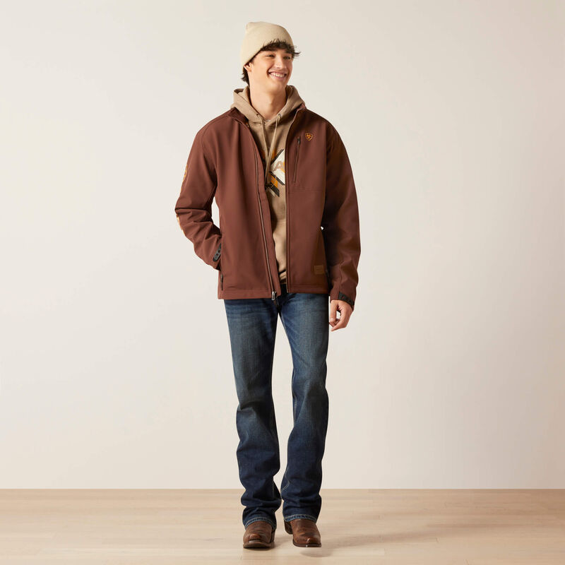 Ariat Men's Fleece Chimayo Jacket - Shaved Chocolate