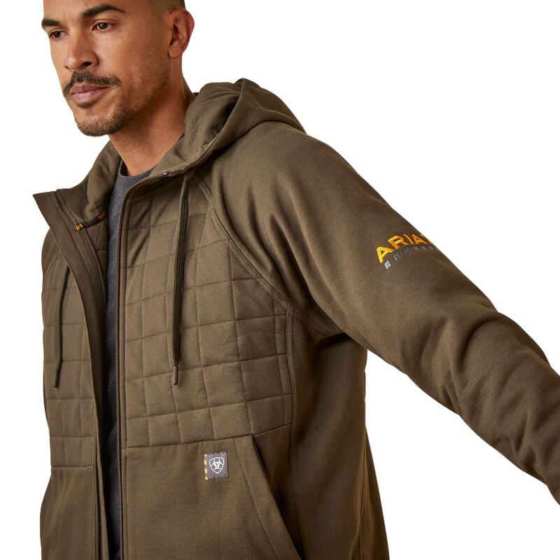 Ariat Men's Rebar Regulator Full Zip Hoodie - Wren