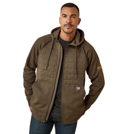 Ariat Men's Rebar Regulator Full Zip Hoodie - Wren
