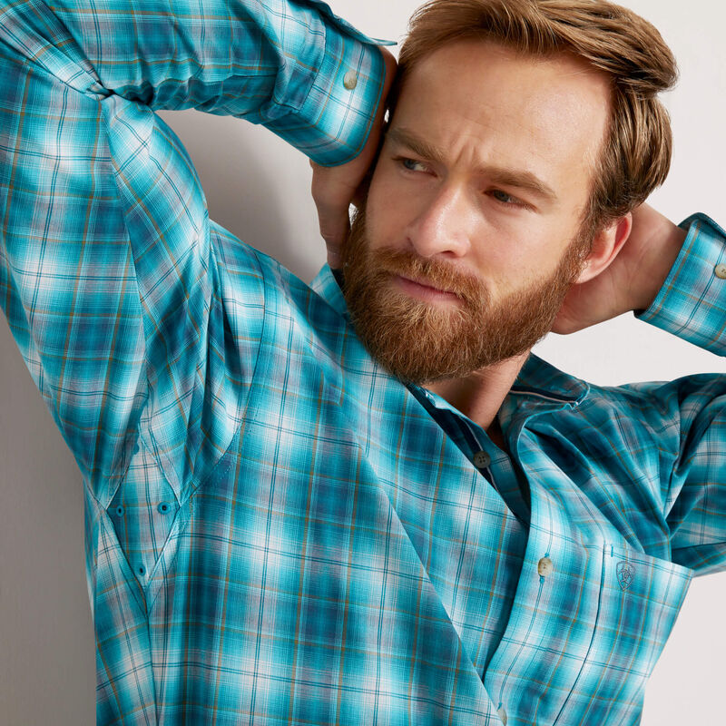 Ariat Men's Pro Banks Fitted Long Sleeve Shirt - White