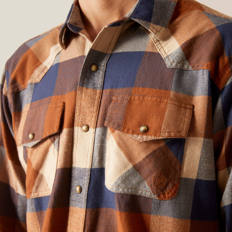 Ariat Men's Haider Snap Long Sleeve Shirt - Mohogany