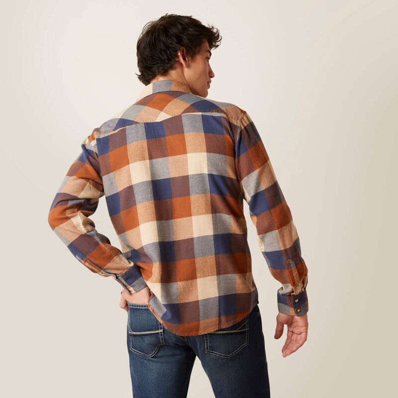 Ariat Men's Haider Snap Long Sleeve Shirt - Mohogany