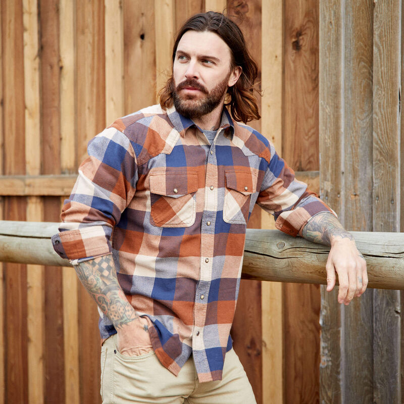 Ariat Men's Haider Snap Long Sleeve Shirt - Mohogany