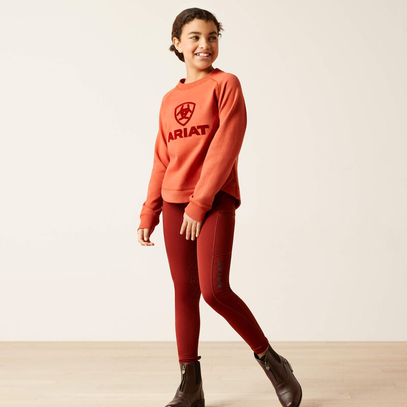 Ariat Girl's Benicia Sweatshirt - Burnt Brick